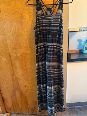 sculpted stripe maxi dress banana republic Banana Republic Sculpted Stripe Dress by Banana Republic